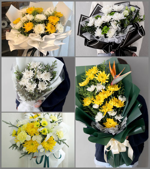 安徽马鞍山花山区慈湖街道曙一村白事花束代送